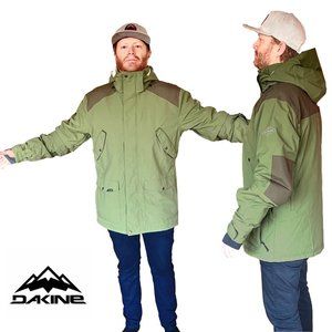 Dakine Huntsman Snowboard Jacket Men's Large Surplus / Tarmac Green -